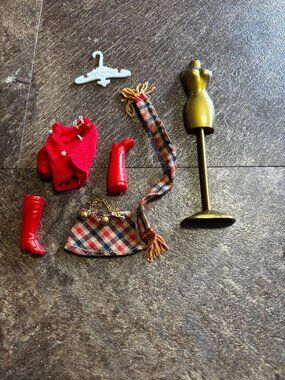 Topper Dawn doll clothes Mad About Plaid 723